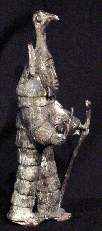 Bronze figure from Burkina Faso