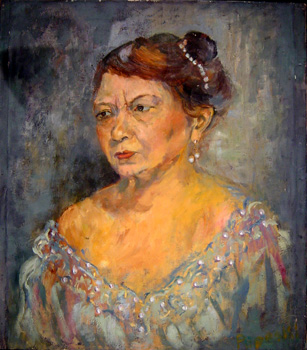 Portrait painting by Joyce Poposki Pacer 